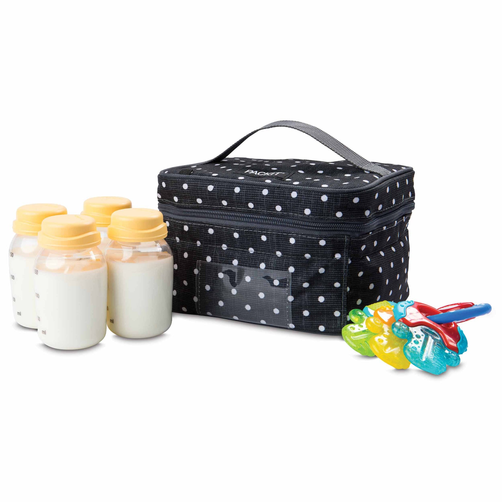 freezable-breastmilk-and-formula-cooler-d8 2023_Breastmilk-Cooler_Polka-Dots_Left_Food-Combo_Lores.jpg